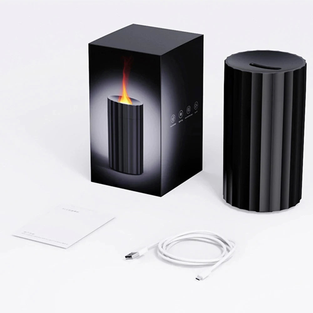 Simulation Flame Aromatherapy Humidifiers Air Humidifier Portable Mini Oil Diffuser for Home Office Car SkalaRoku